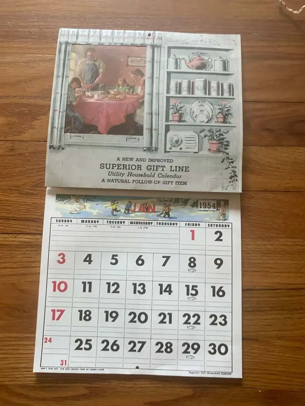 1958 Unused M. G. Mentzer's Sons Coal Ephrata PA Advertising Calendar
